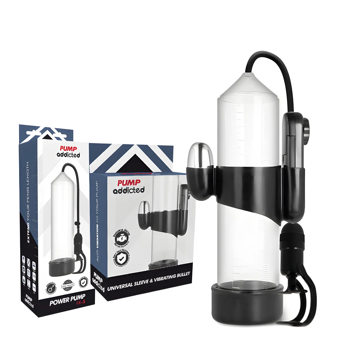 pump addicted vibrateur transparent rx5