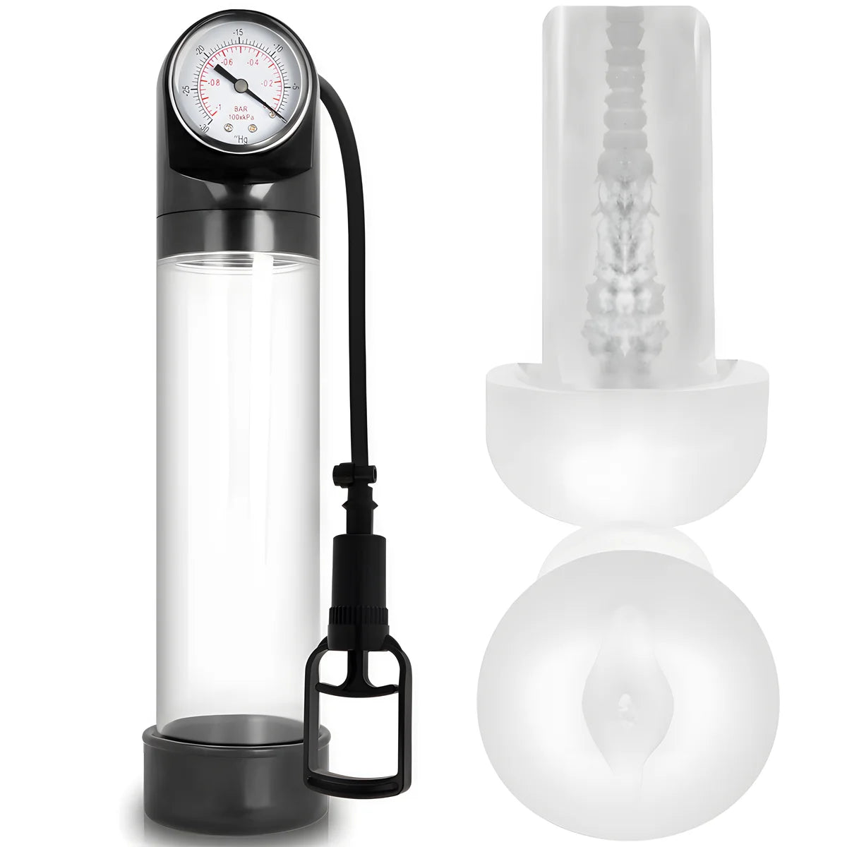 pump addicted rx9 transparent avec masturbateur