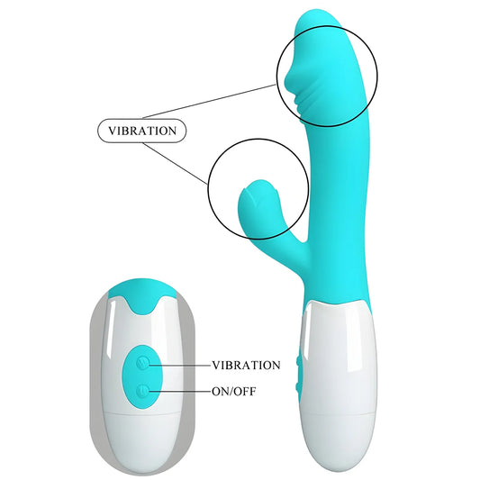 pretty love vibrateur snappy g spot vert aqua
