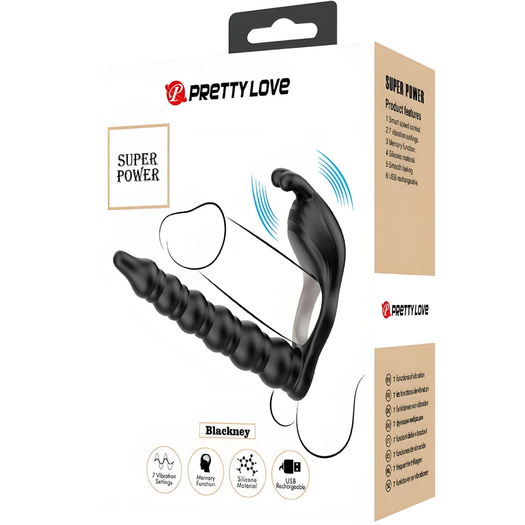 pretty love blackney anneaux penis avec plug vibrateur