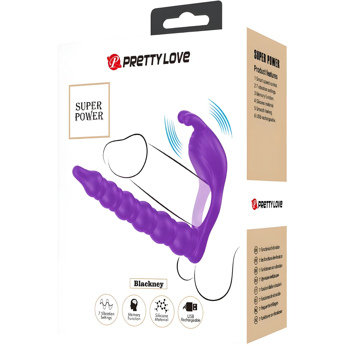 pretty love blackney anneaux penis avec plug vibrateur 1