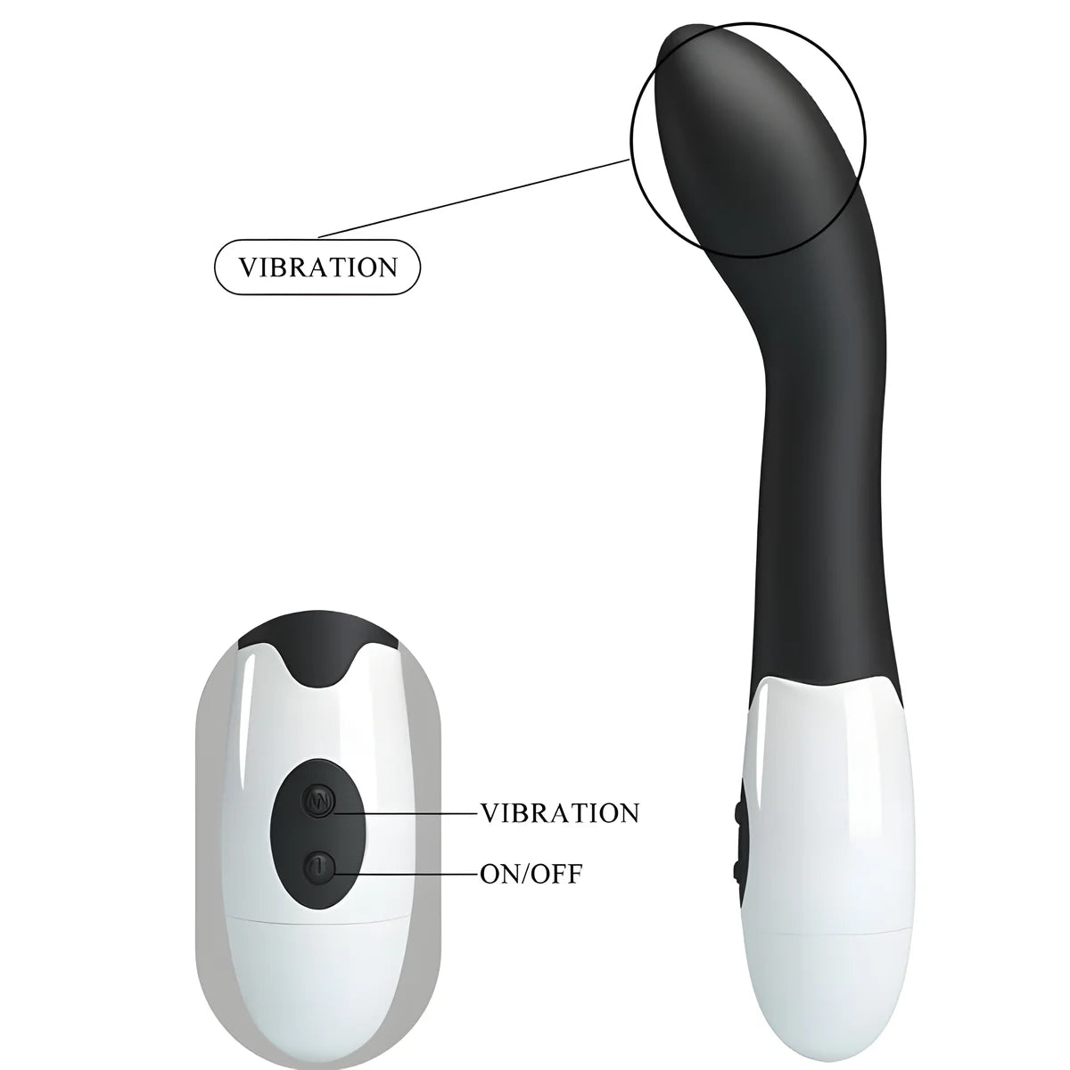 pretty love bishop vibrateur point g 30 modes noir