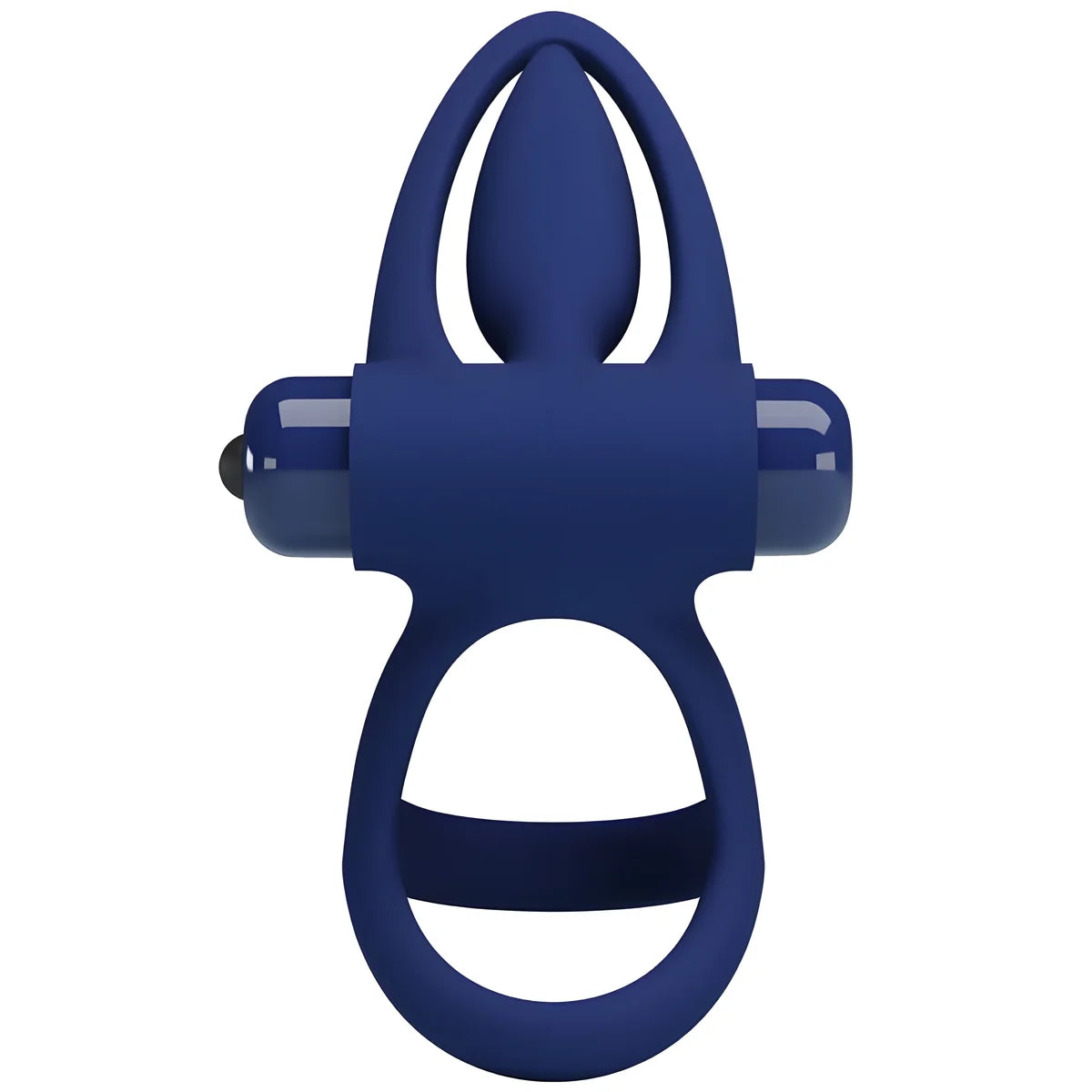 pretty love mat double anneau avec vibration stimulateur bleu