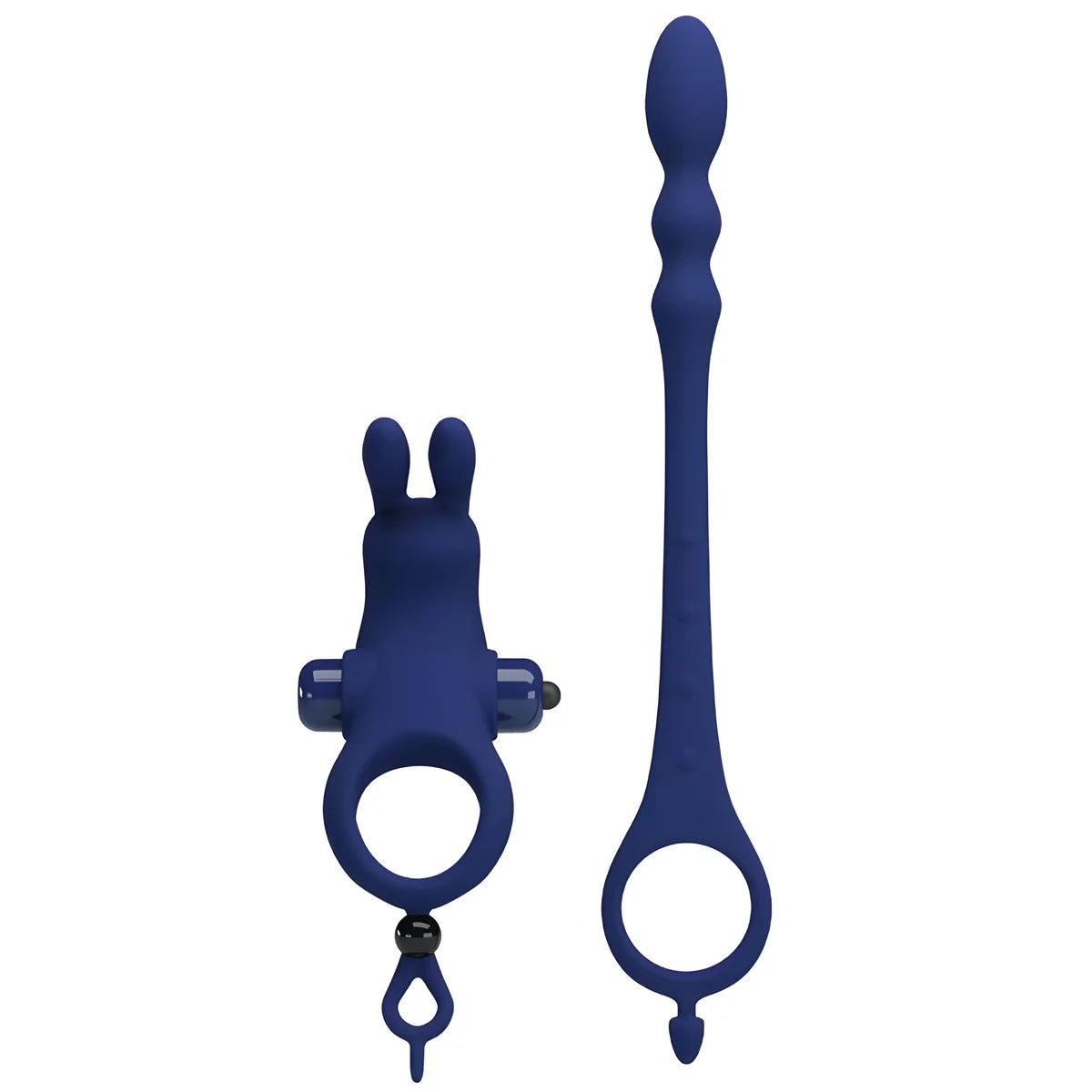 pretty love ayad anneau vibrateur lapin avec plug bleu