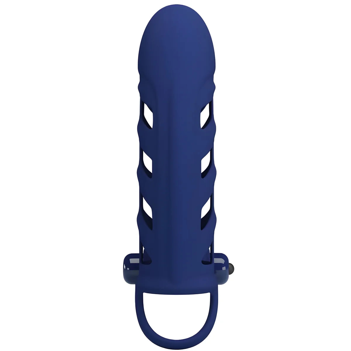 pretty love altaf anneau vibrateur avec gaine en silicone bleu
