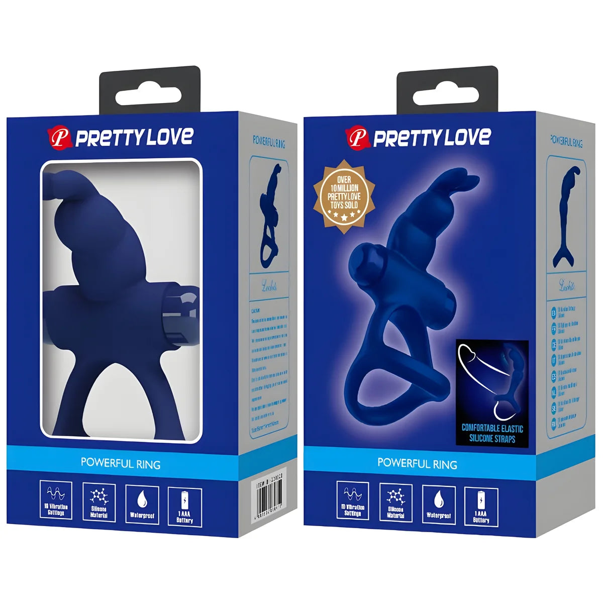 pretty love luchito double anneau vibrant lapin bleu