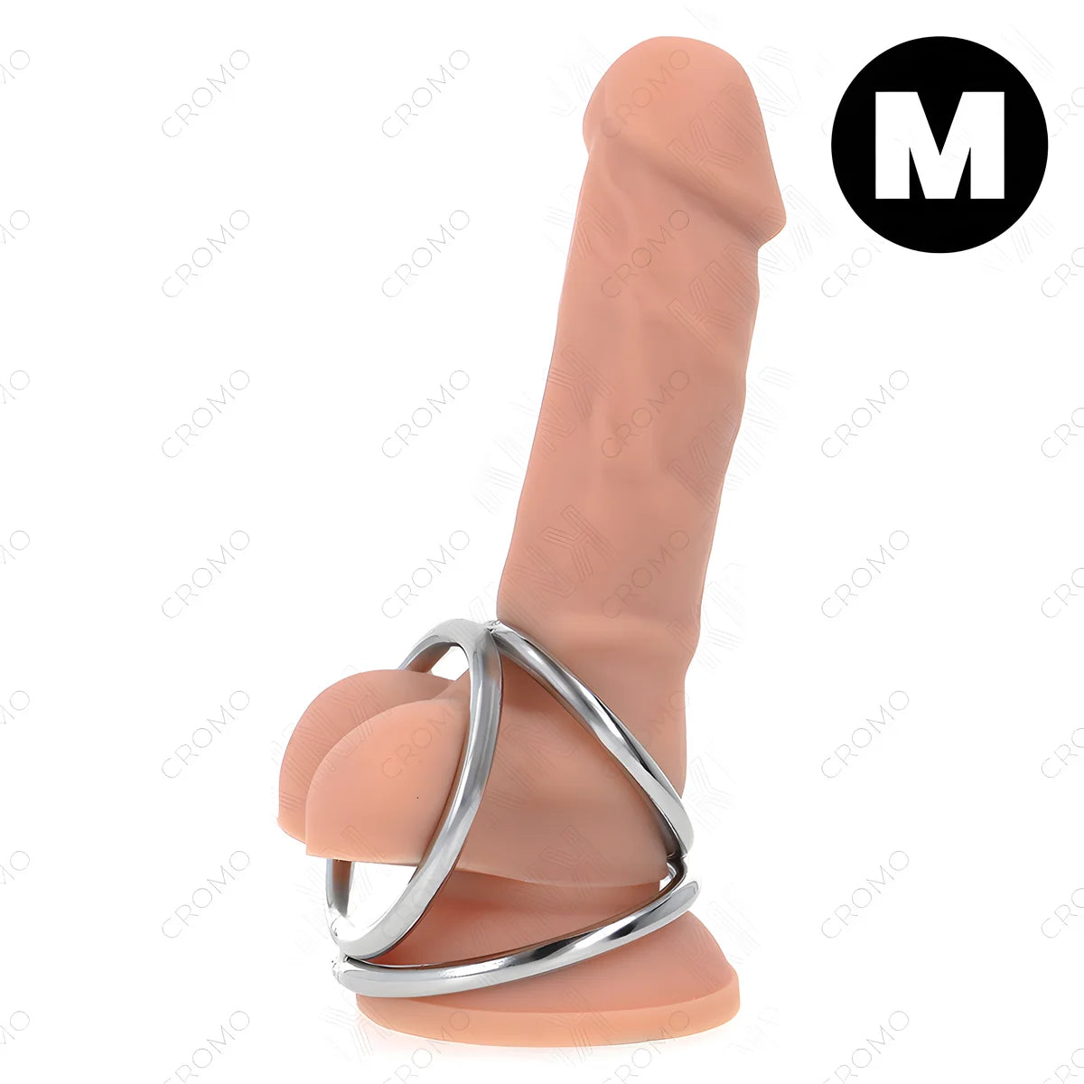 kink anneau penis en metal triple chrome 3 8 cm a 5 cm modele 2