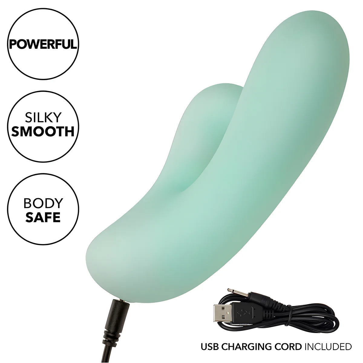 calexotics pacifica fiji vibrateur estimulateur point g 10 vibrations aqua