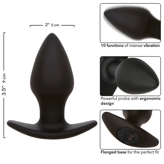 calexotics rock bottom plug anal parfait 10 vibrations silicone noir