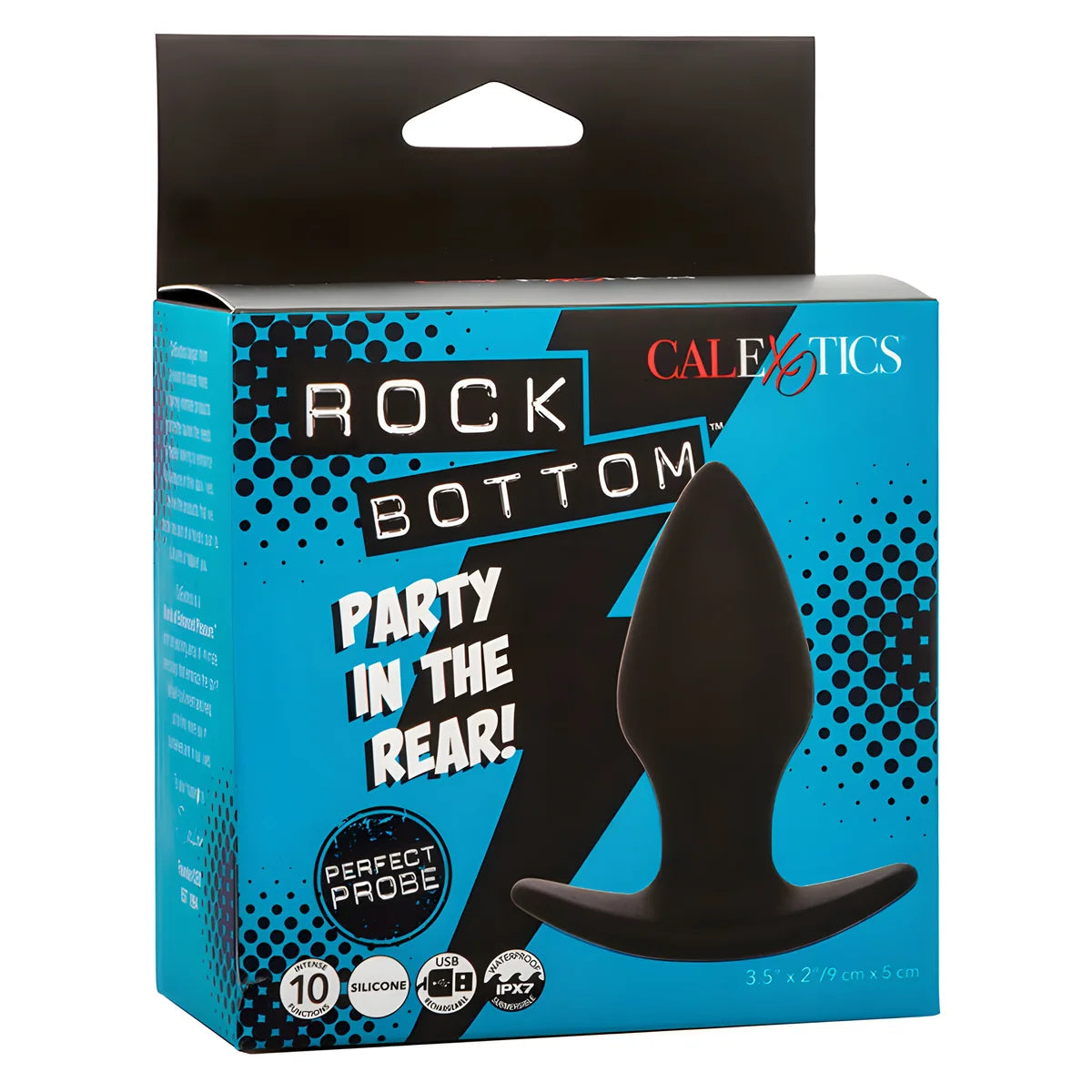 calexotics rock bottom plug anal parfait 10 vibrations silicone noir