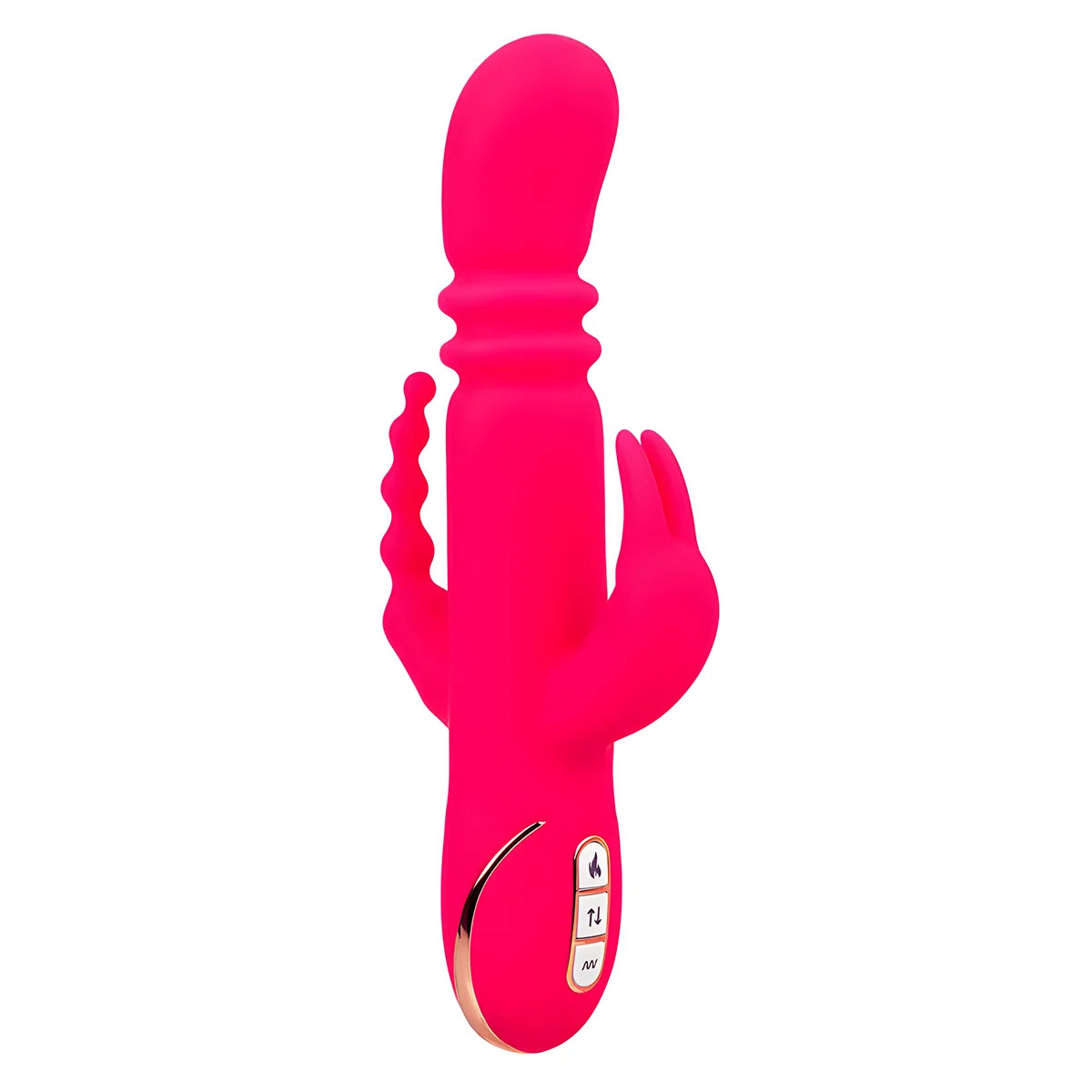 calexotics jack fantasy triple vibrateur chauffant lapin rose
