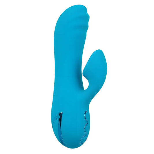 calexotics sunset beach seducer vibrateur stimulateur 10 fonctions bleu