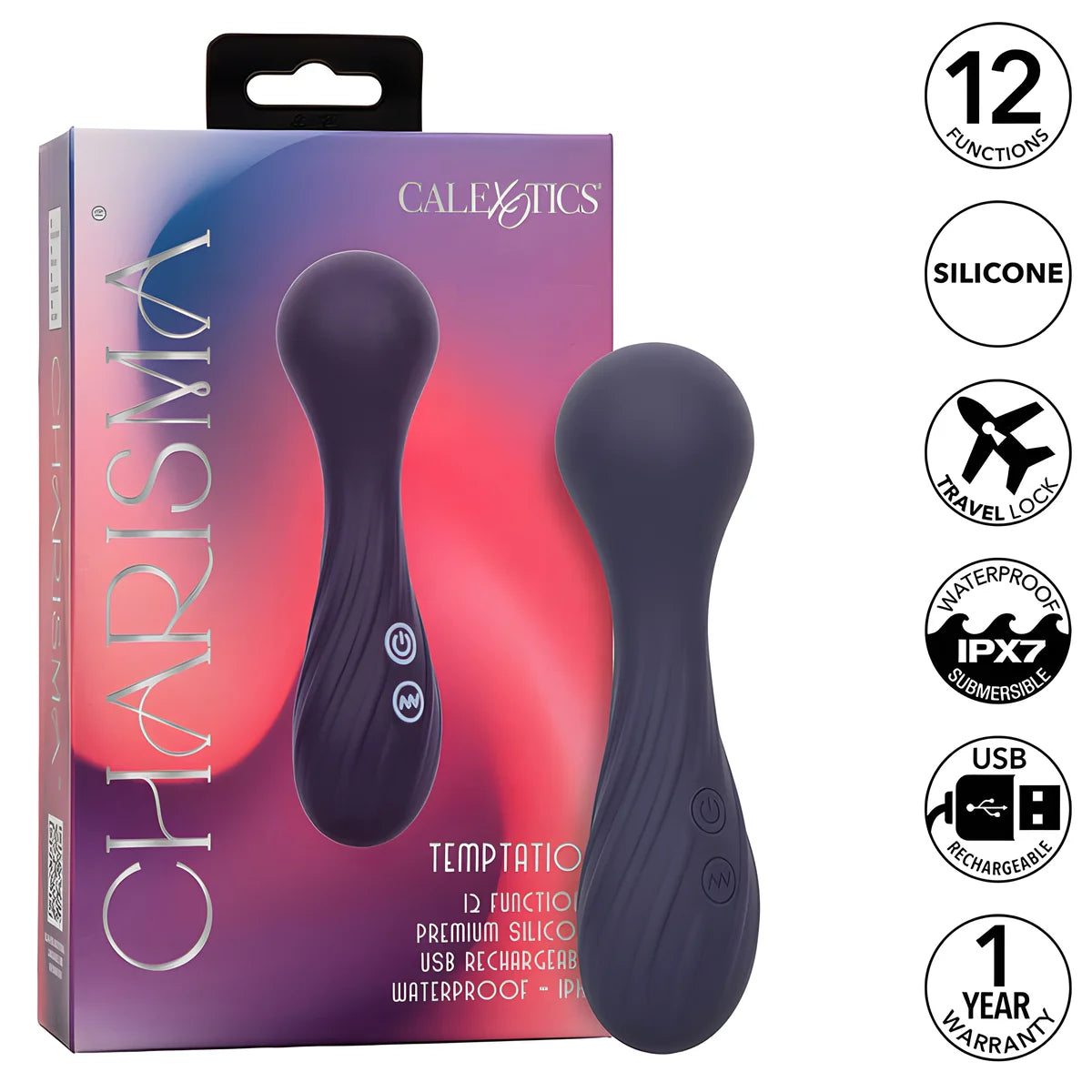 calexotics charisma temptation masseur 12 fonctions violet