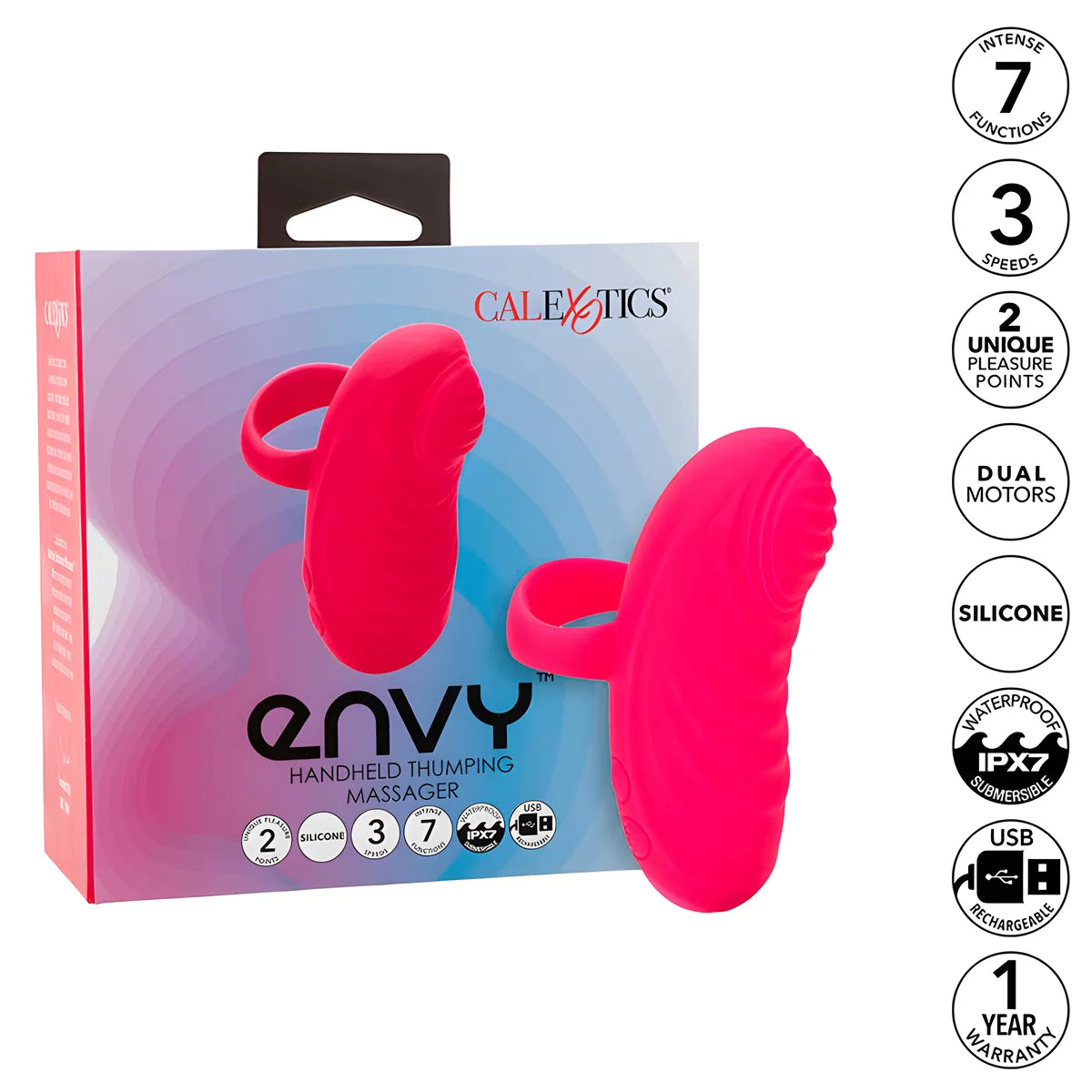 calexotics envy masseur a bille portable 7 vibrations rose
