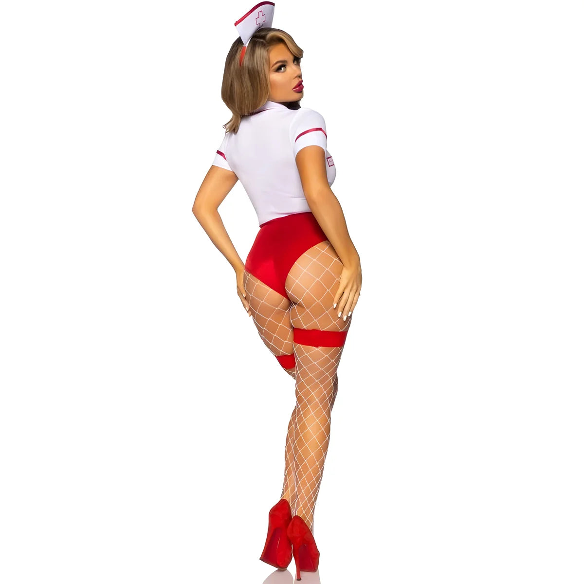leg avenue costume dinfirmiere sexy rouge blanc s