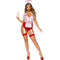 leg avenue costume dinfirmiere sexy rouge blanc s