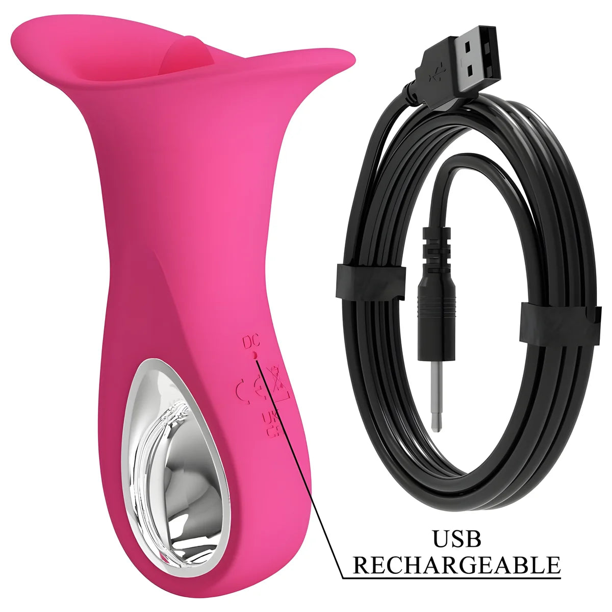 pretty love clyde vibrateur oral langue vibrante 12 vibrations rose