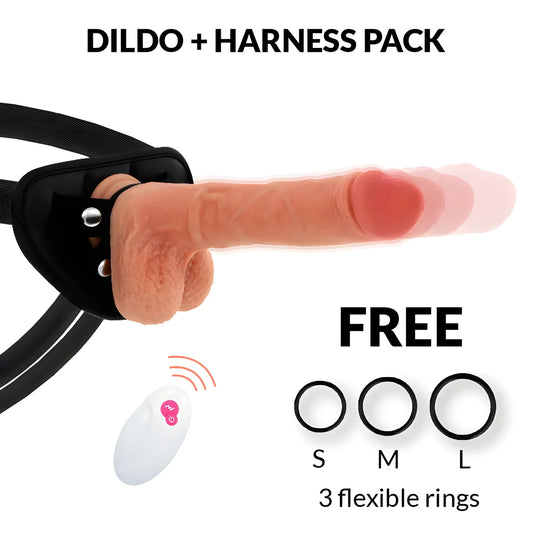 cyber silicock telecommande strap on master huck