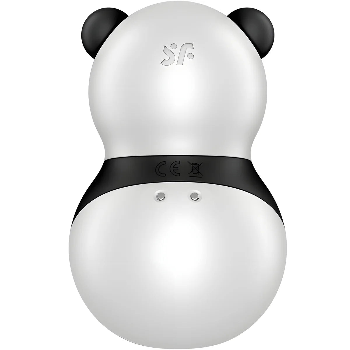 satisfyer pocket panda stimulateur vibrateur noir et blanc