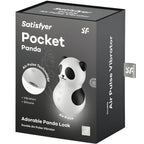 satisfyer pocket panda stimulateur vibrateur noir et blanc