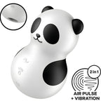 satisfyer pocket panda stimulateur vibrateur noir et blanc