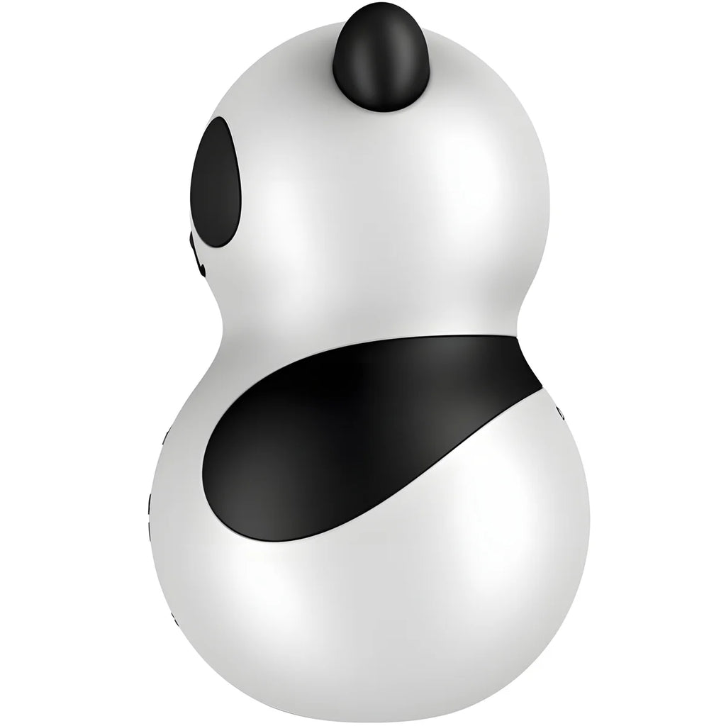 satisfyer pocket panda stimulateur vibrateur noir et blanc
