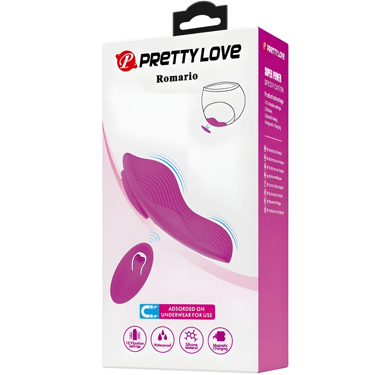 pretty love romario stimulateur de clitoris a lay on telecommande rose