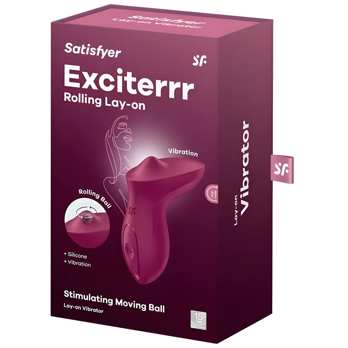 satisfyer vibrateur exciterrr a poser sur le clitoris fuchsia