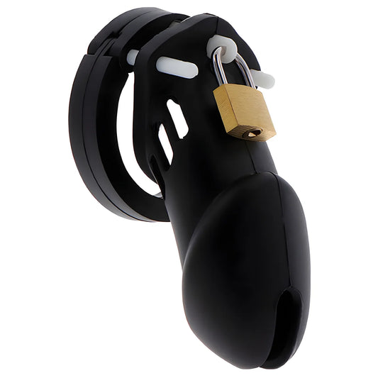 hidden desire extreme cage de chastete silicone taille l noir