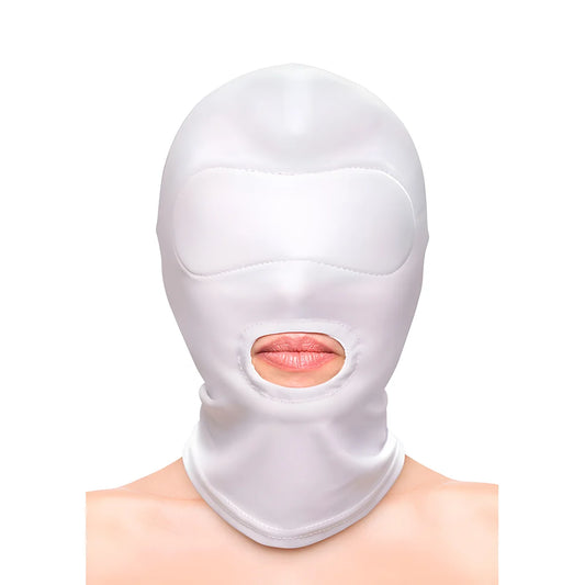 ns novelties fetish fashion cagoule bouche nylon blanc