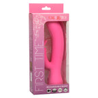 calexotics first time vibrateur lapin rechargeable rose