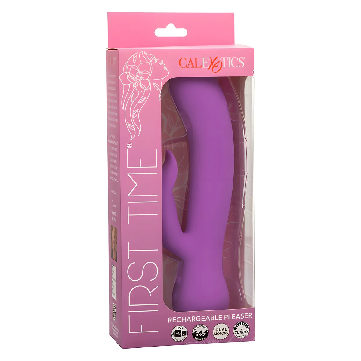 calexotics first time vibrateur pleaser rechargeable violet