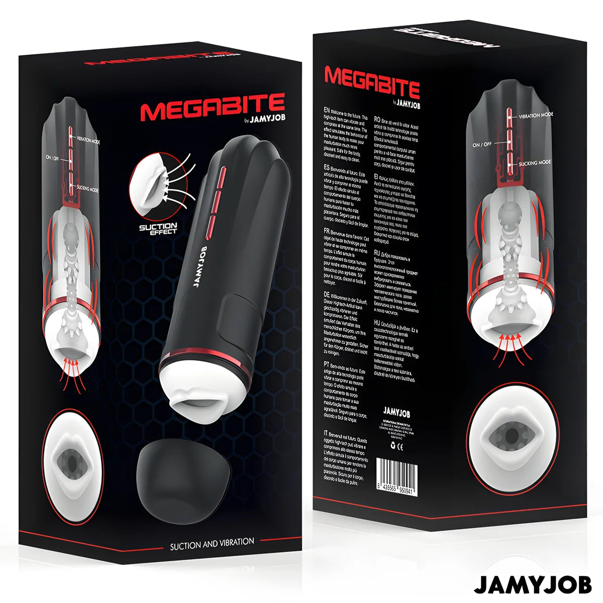 jamyjob masturbateur bouche automatique megabite 5 modes daspiration et de vibration