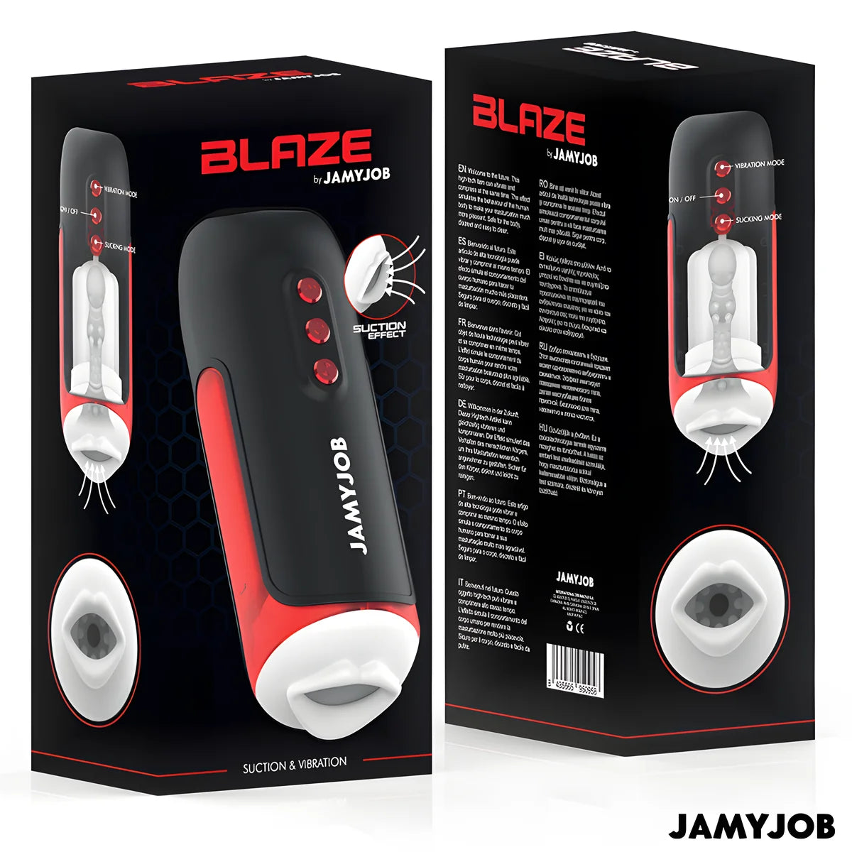 jamyjob masturbateur bouche automatique blaze 5 modes daspiration et de vibration