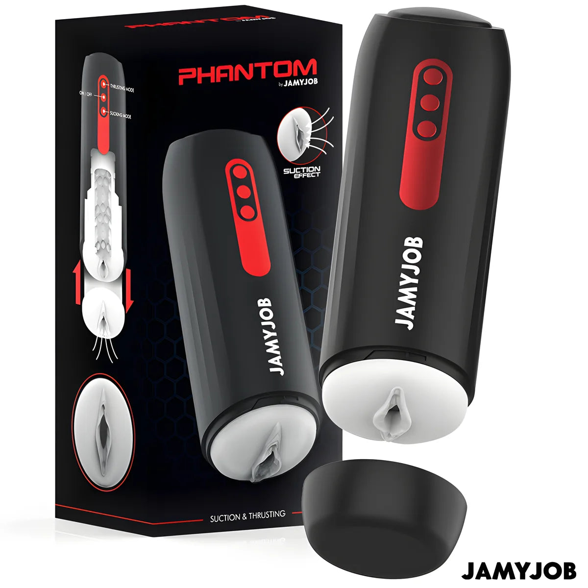 jamyjob masturbateur vagin automatique phantom 5 modes daspiration et de poussee