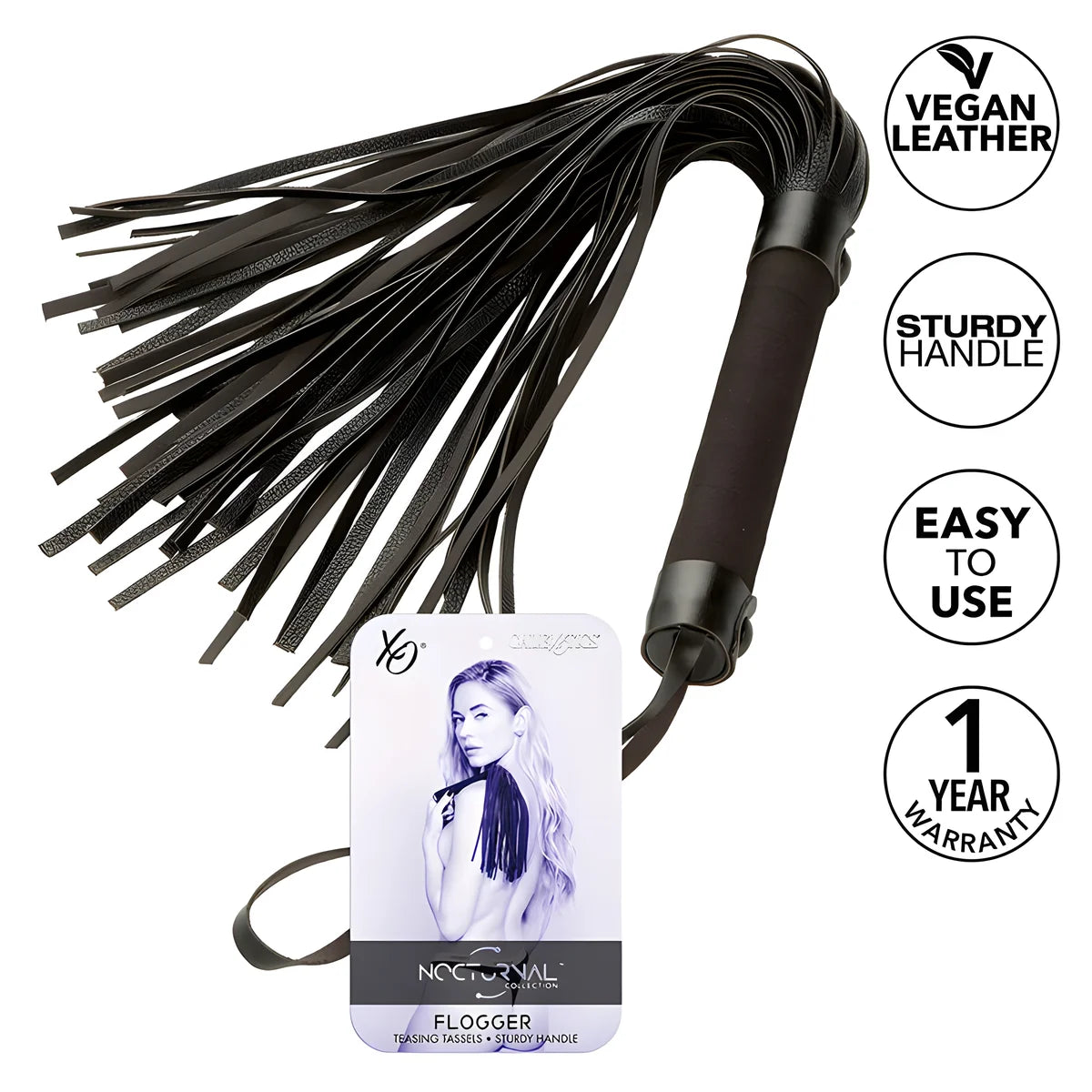 calexotics nocturnal flogger cuir noir