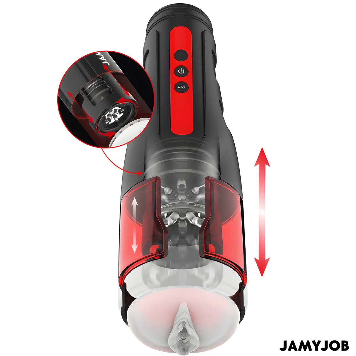 jamyjob masturbateur vagin automatique cyclone 10 modes de rotation et de poussee