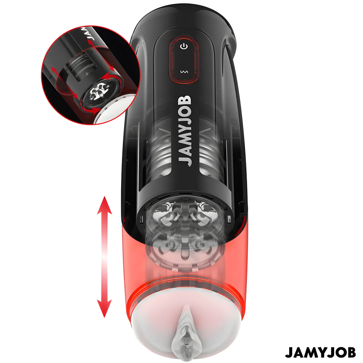 jamyjob masturbateur vagin automatique storm 10 modes de rotation et de poussee