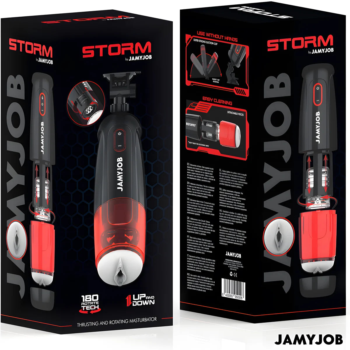 jamyjob masturbateur vagin automatique storm 10 modes de rotation et de poussee