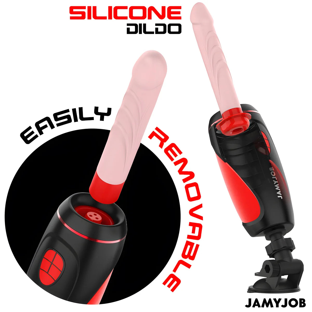 jamyjob masturbateur automatique pyston base avec dildo a telecommande
