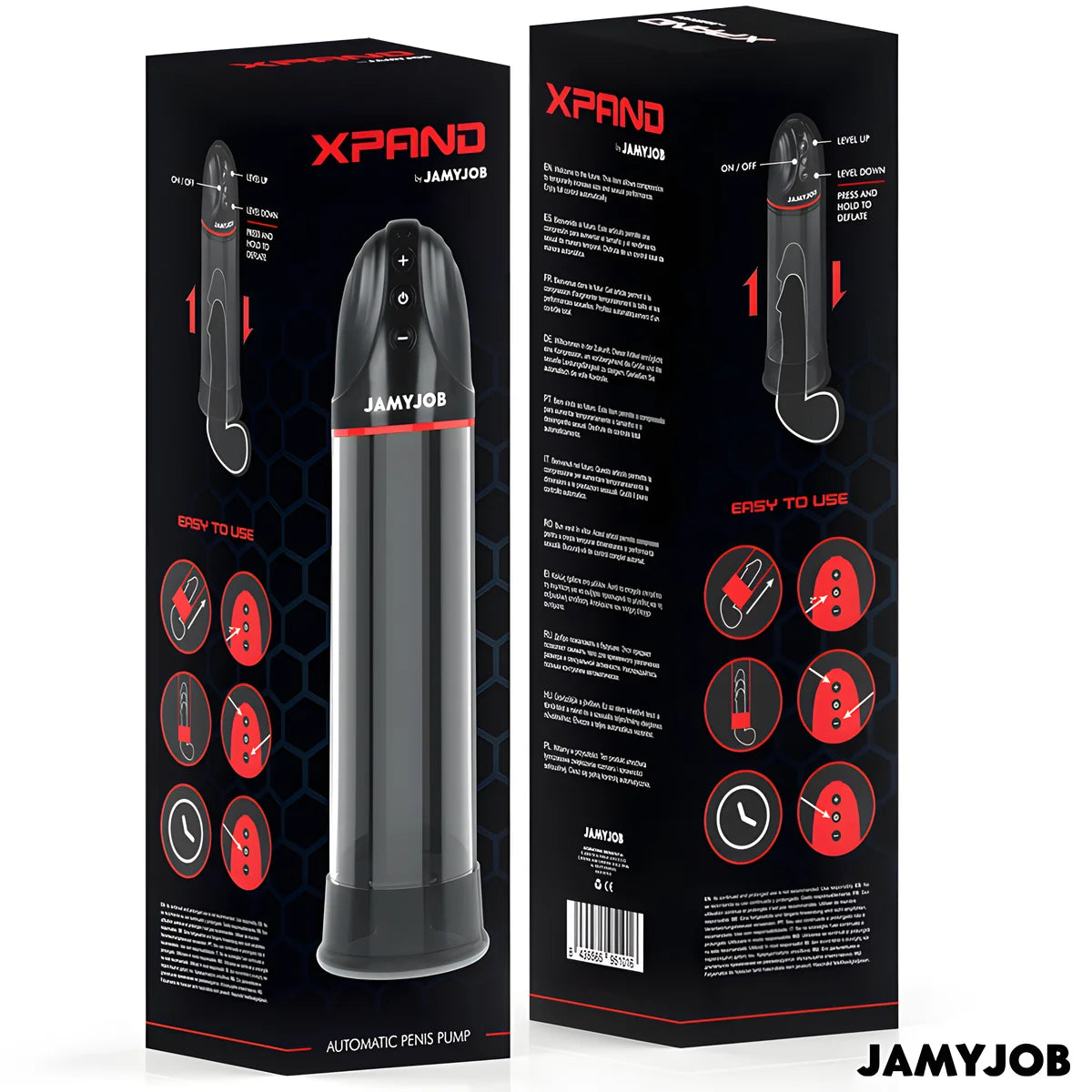 jamyjob pompe automatique xpand 3 niveaux daspiration gris