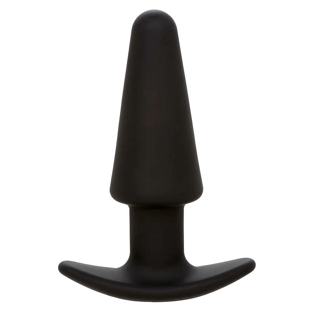 calexotics rock bottom tapered anal plug 10 vibrations silicone noir