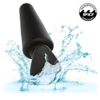 calexotics rock bottom tapered anal plug 10 vibrations silicone noir