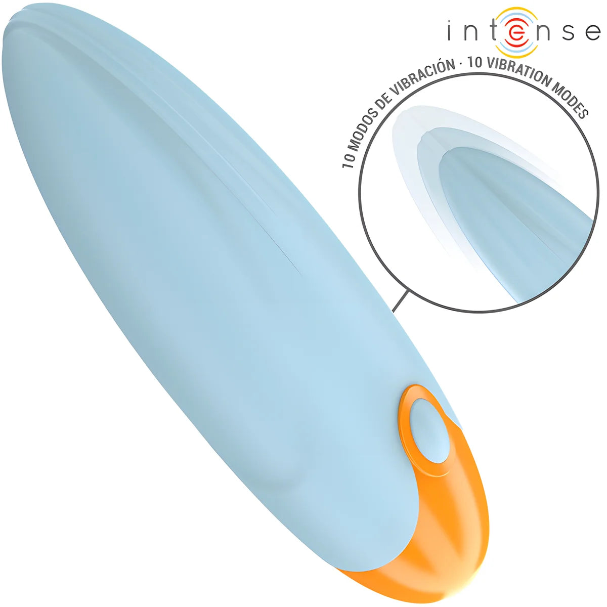 intense mike bullet vibrant 10 vibrations telecommande bleue
