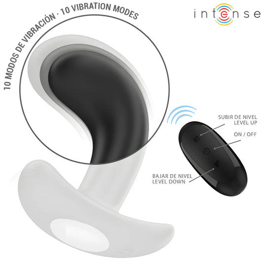 intense chandler anal plug 10 vibrations noir telecommande