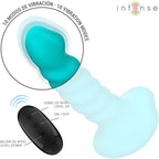 intense buffy vibrateur taille s design spirale 10 vibrations telecommande bleue