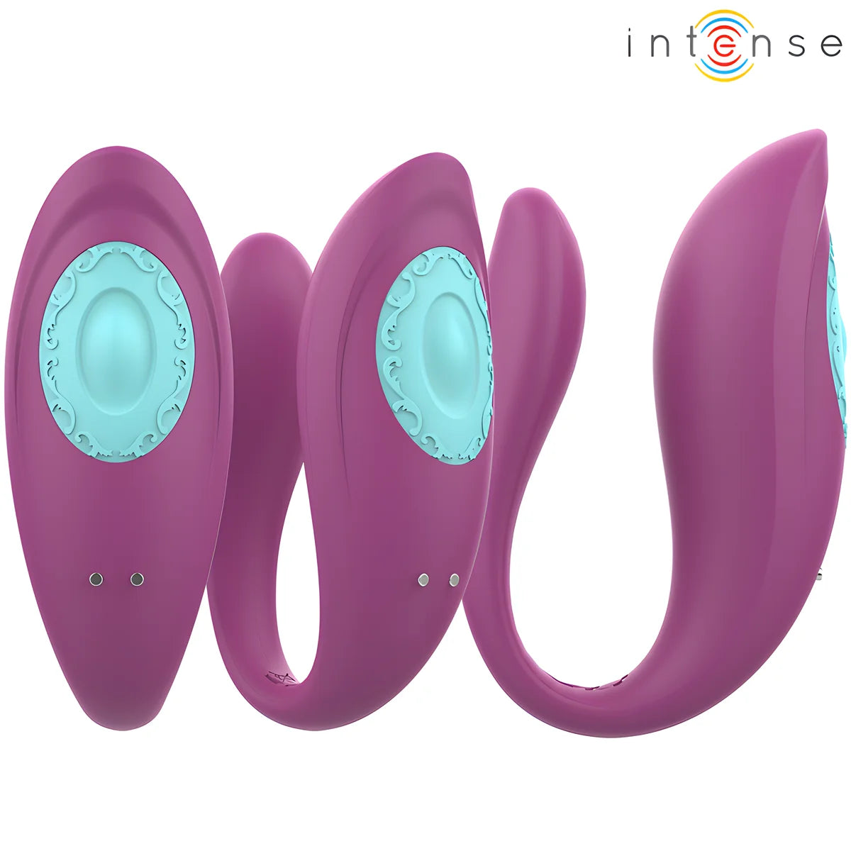 intense annie vibrateur et stimulateur en u violet telecommande