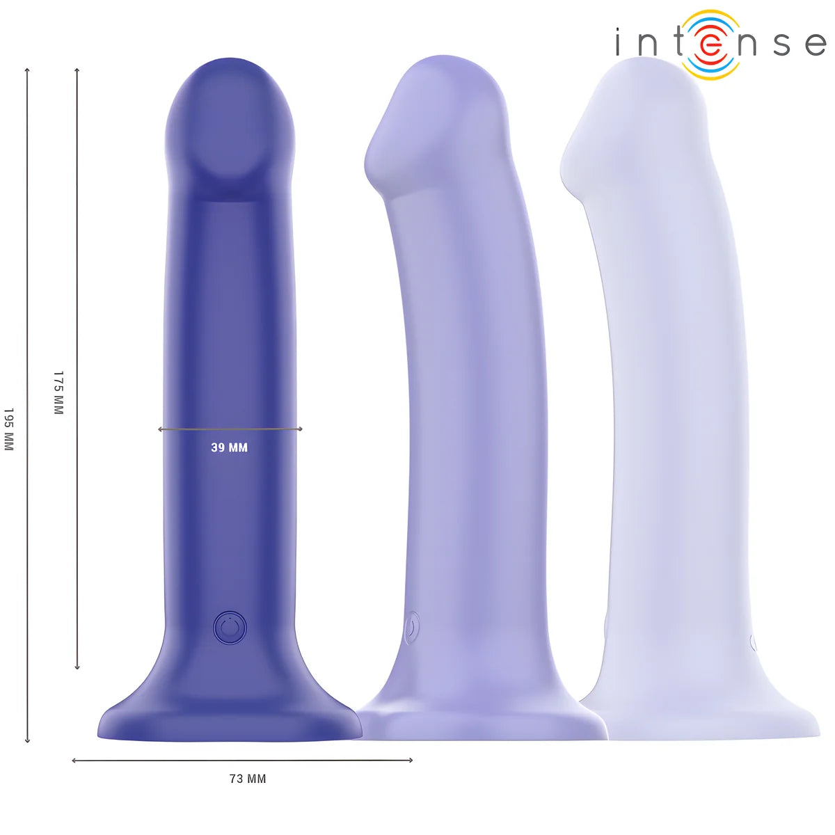 intense victoria vibrateur avec ventouse 10 vibrations bleu fonce telecommande