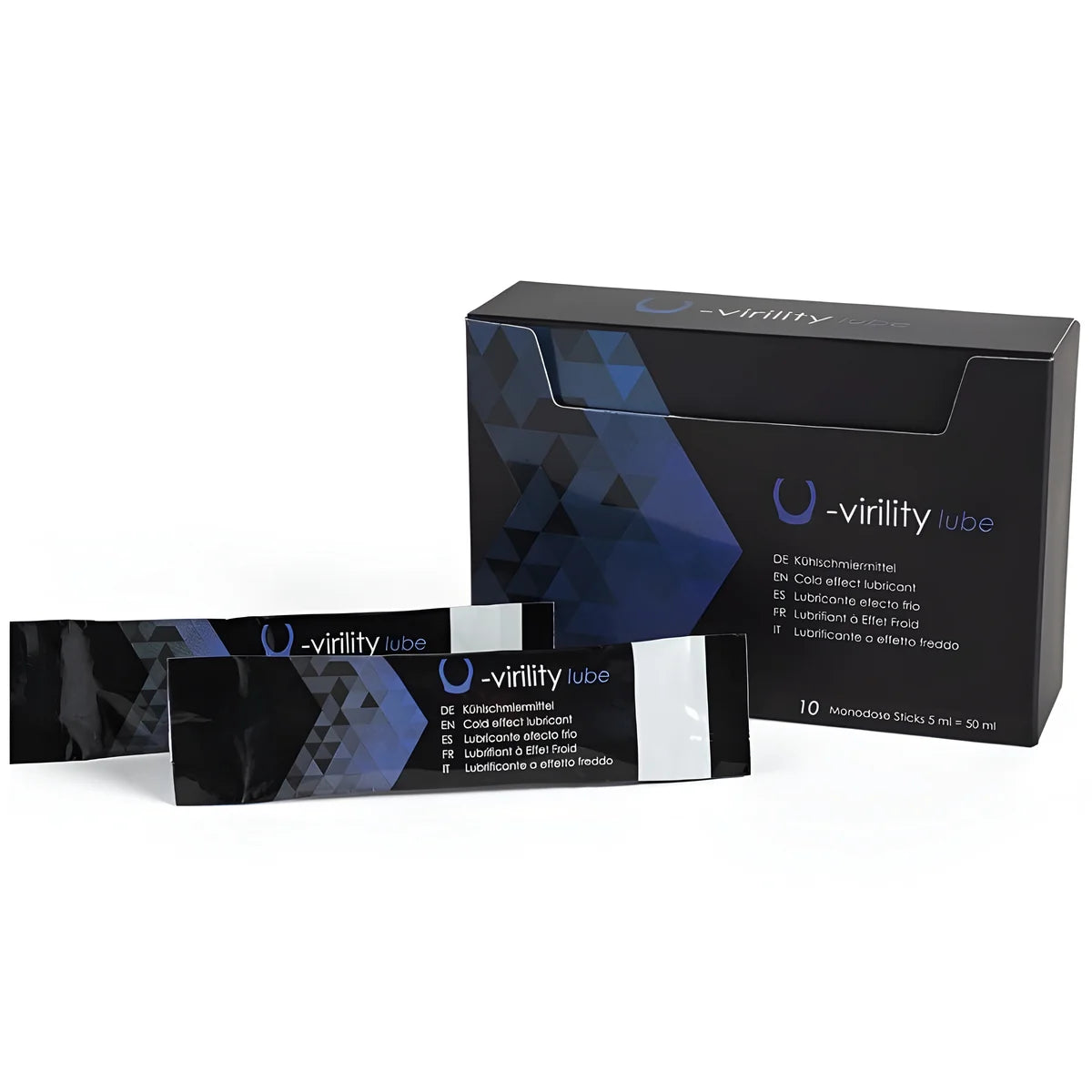 500 cosmetics u virility lube lubrifiant effet froid 10 x 5 ml
