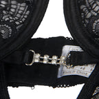 subblime 954185 babydoll en dentelle a bretelles reglables noire s m